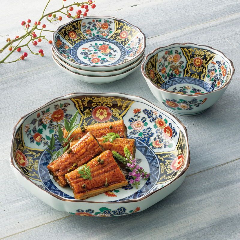 有田焼 染錦金彩紋 八角小鉢揃 (618845) - メルカリ