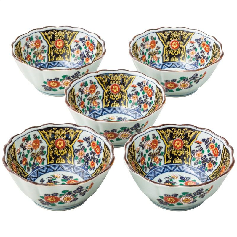 有田焼 染錦金彩紋 八角小鉢揃 (618845) - メルカリ