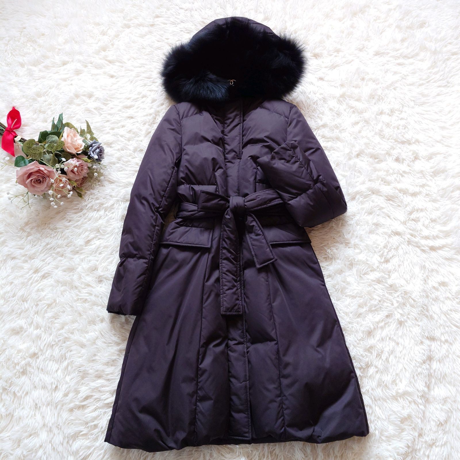 フレイアイディー FRAY I.D ロング丈 ベルテッド ダウンコート ダウン