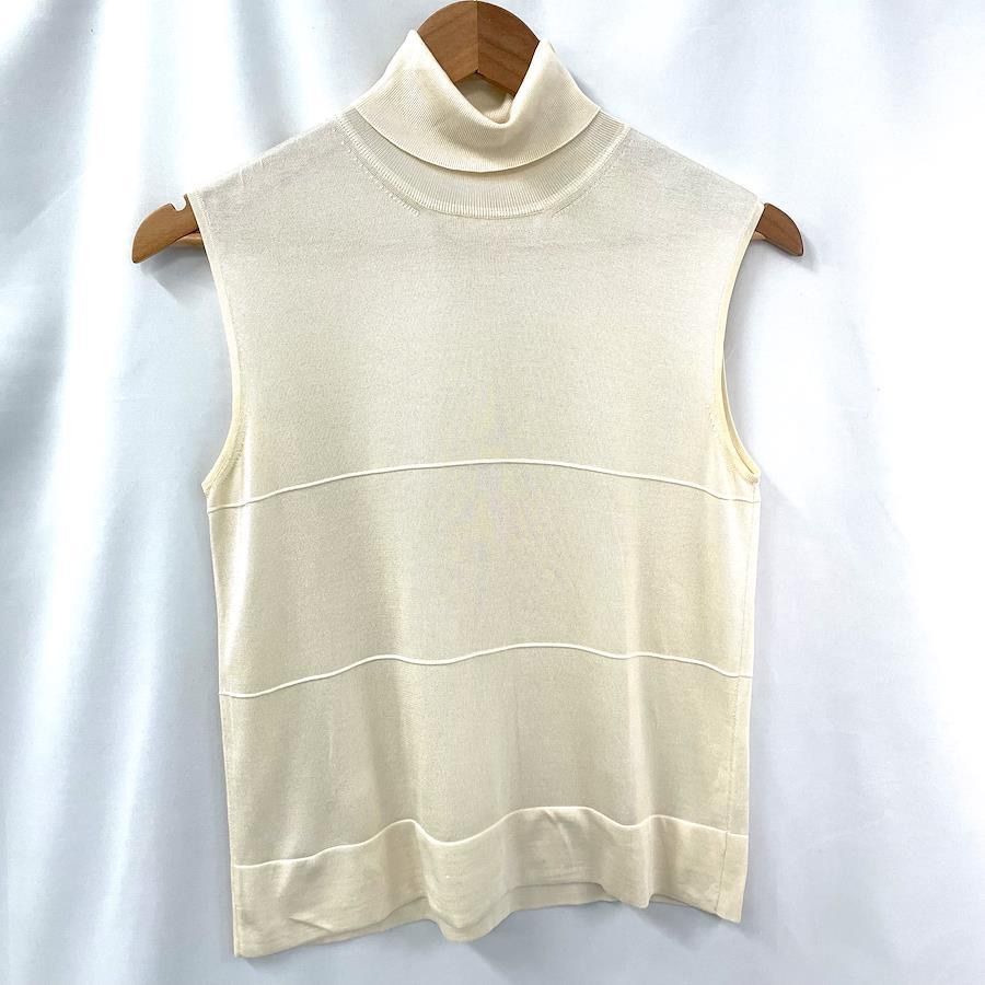 Bランク】HERMES エルメス ノースリーブ ニットタンクトップ （16266