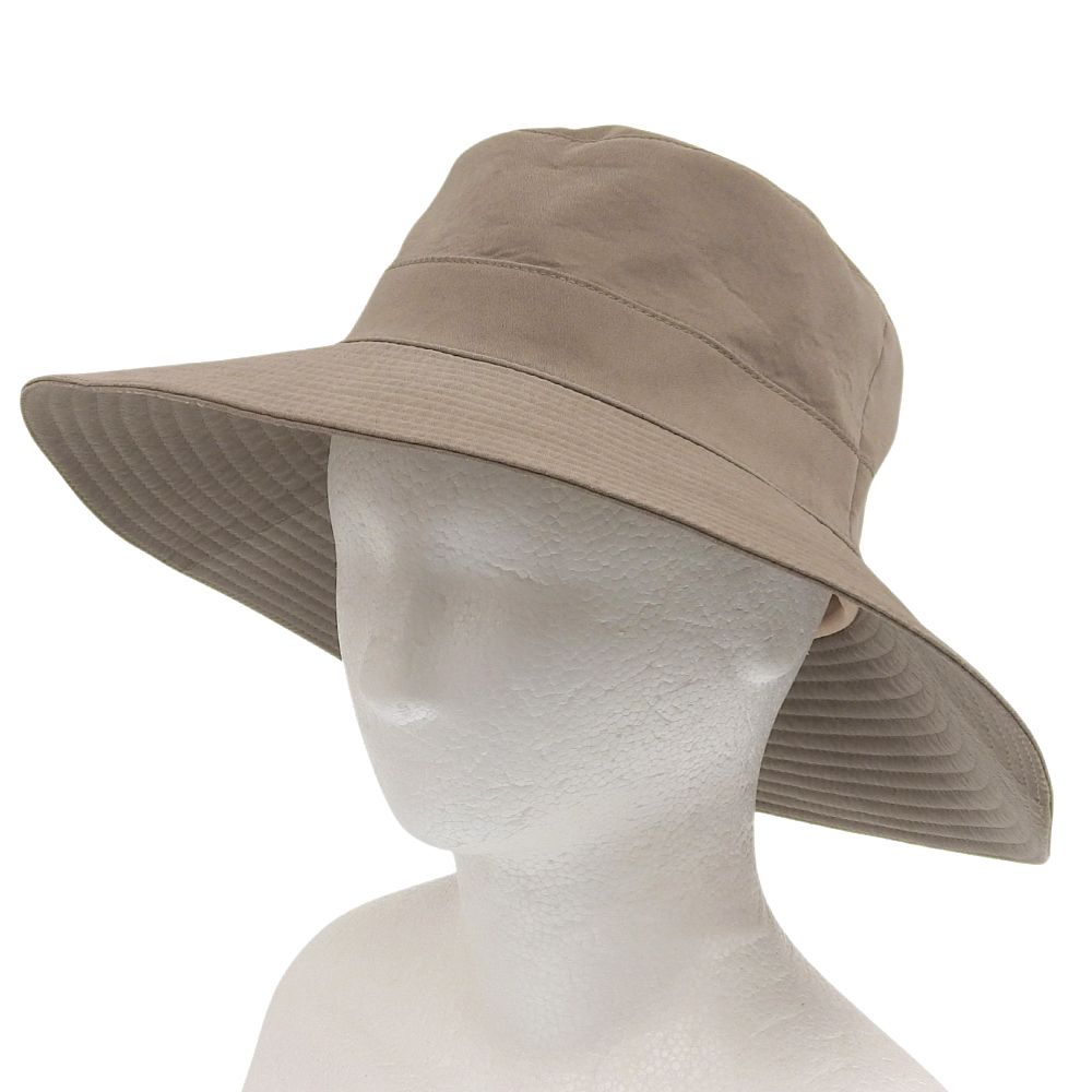 美品 HERMES エルメス H刺繍 ハット バケットハット 小物 レディース