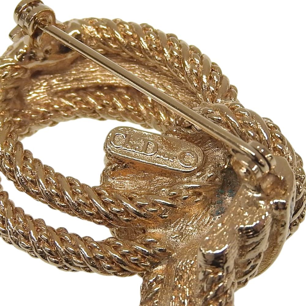 美品 CHRISTIAN DIOR クリスチャンディオール ラインストーン リボン