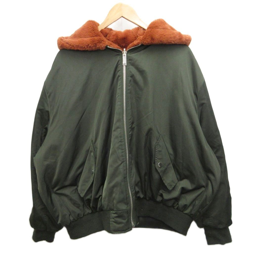 ザラ ZARA リバーシブル MA-1 フェイクファージャケット ブルゾン