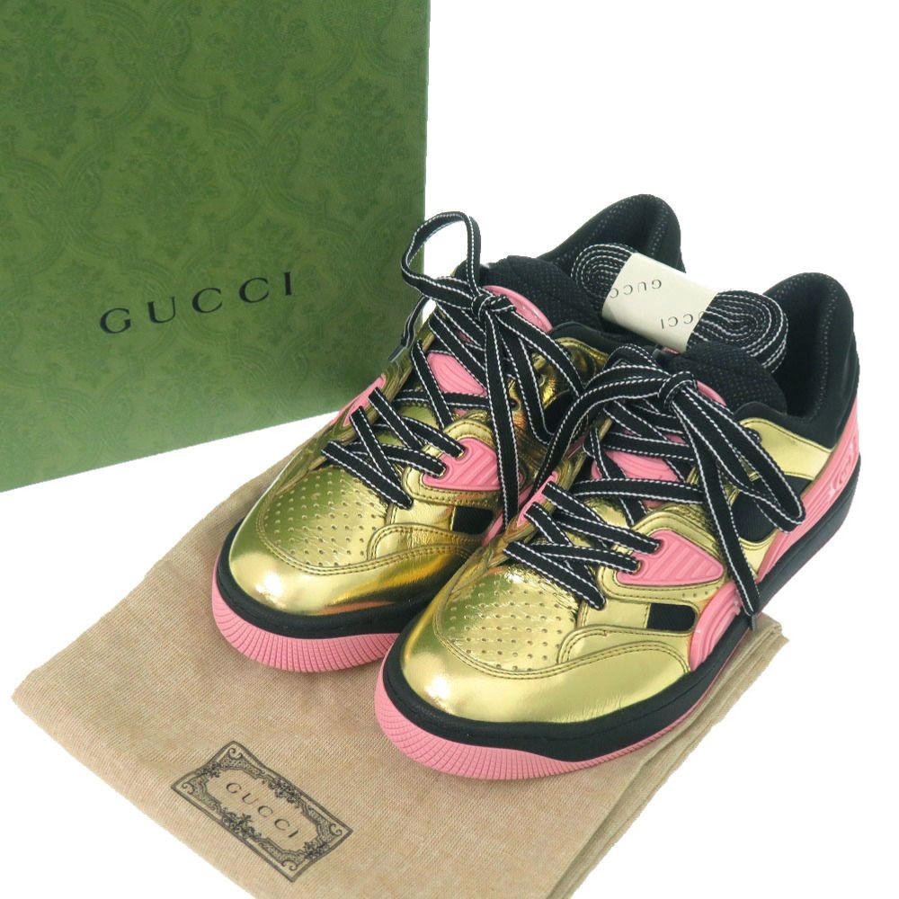 未使用品 グッチ バスケット ローカットスニーカー BASKET LOW 725905 