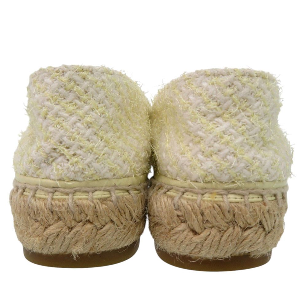 美品 シャネル ココマーク マトラッセ エスパドリーユ G39028 サイズ36