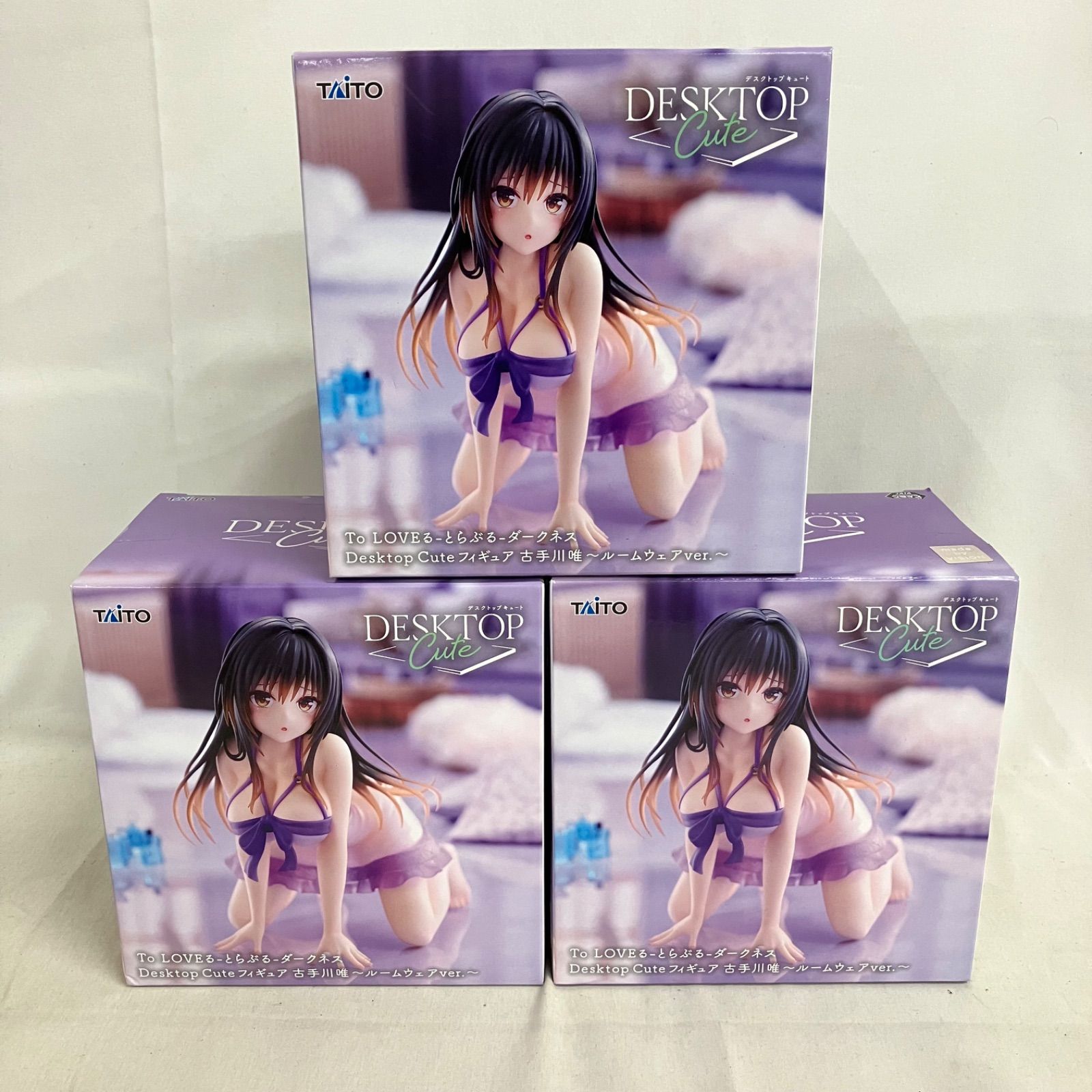 未開封 To LOVEる Desktop Cute 古手川唯 ルームウェア フィギュア 3個