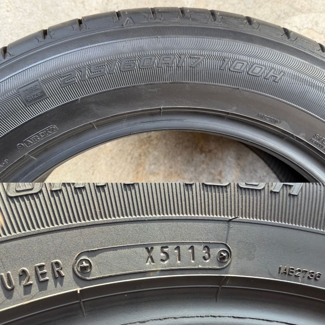 お買い得215⁄60R17 サマータイヤ グッドイヤー イーグルRVF バリ山 4