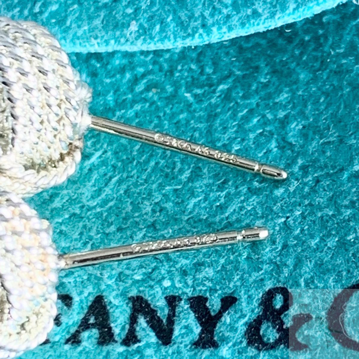 ティファニー 希少 サマセット メッシュ ボール ピアス シルバー ZR2