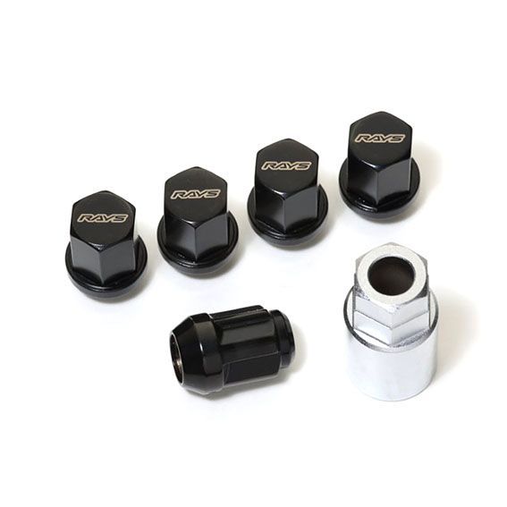 RAYS ロックナットセット 6穴用 19HEX M14 P1.5 ブラック 正規品 新品