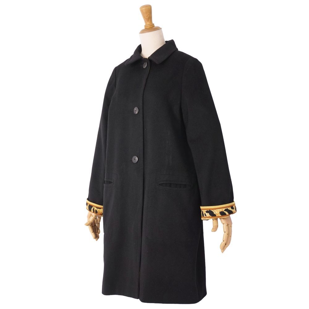 美品 レオナール LEONARD PARIS コート ロングコート カシミヤ ア