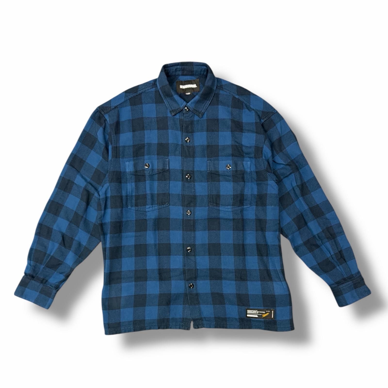 未使用 NEIGHBORHOOD 26SS GARMENT DYED BLOCK CHECK SHIRT LS