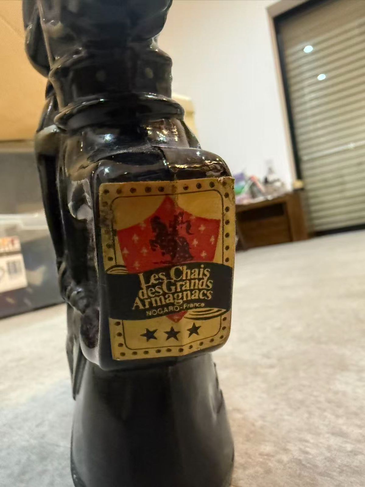 フランス アルマニャック 騎士 陶器ボトル 置物 Armagnac Tagnon