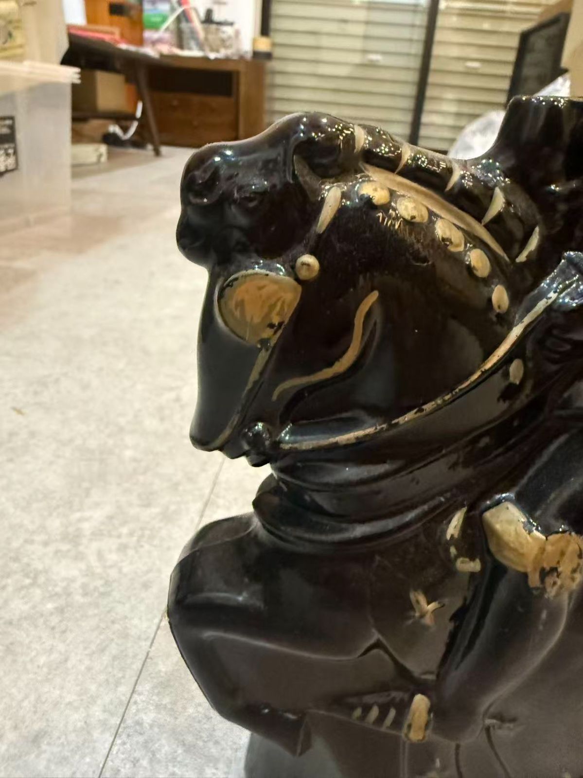 フランス アルマニャック 騎士 陶器ボトル 置物 Armagnac Tagnon