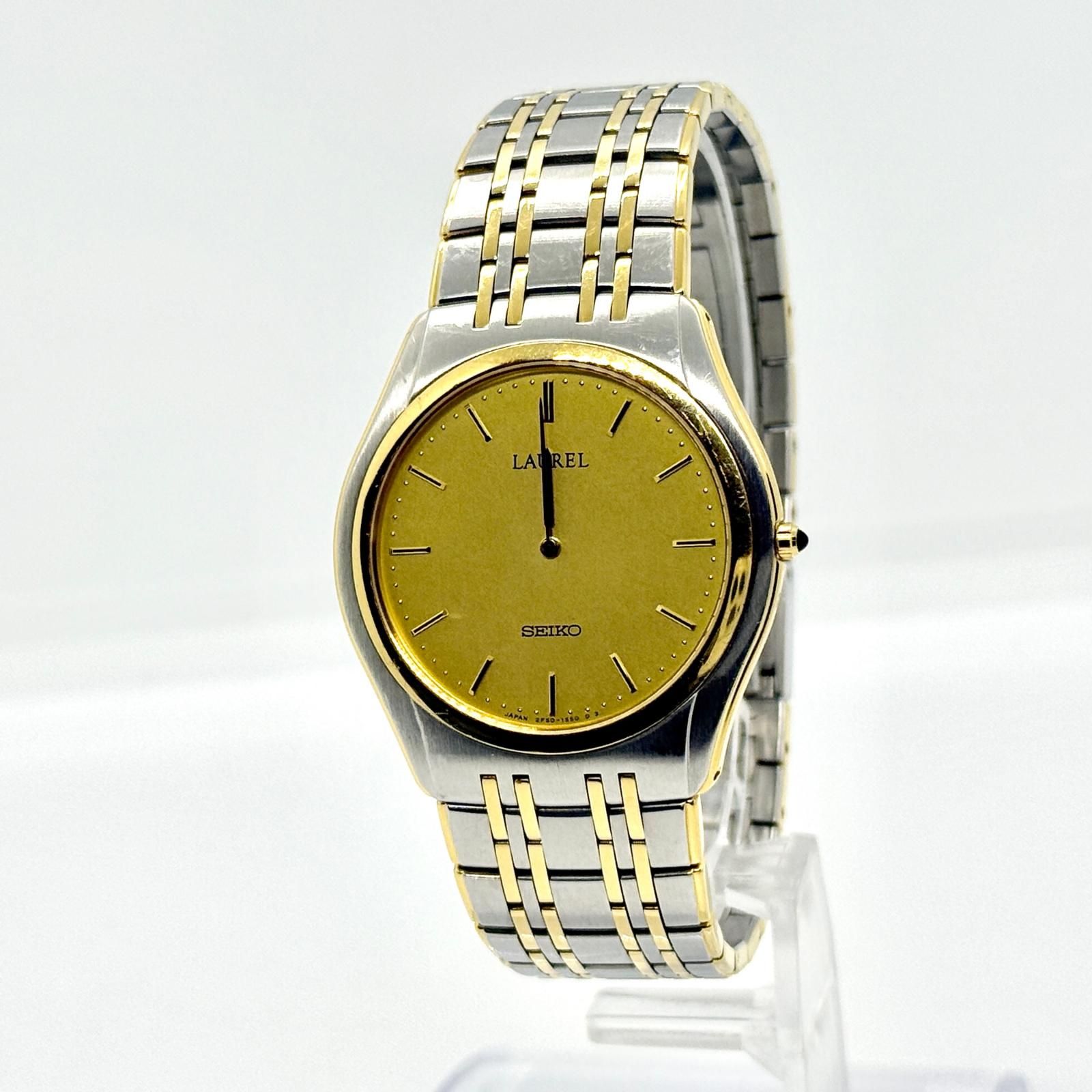 SEIKO セイコー ローレル 2F50-0310 ゴールド QZ ユニセックス 腕時計