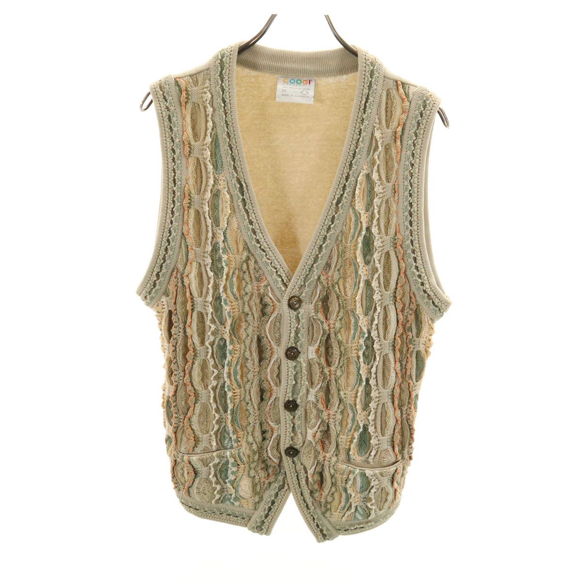COOGI クージー 90s オーストラリア製 オールド 3Dニット ジレベスト