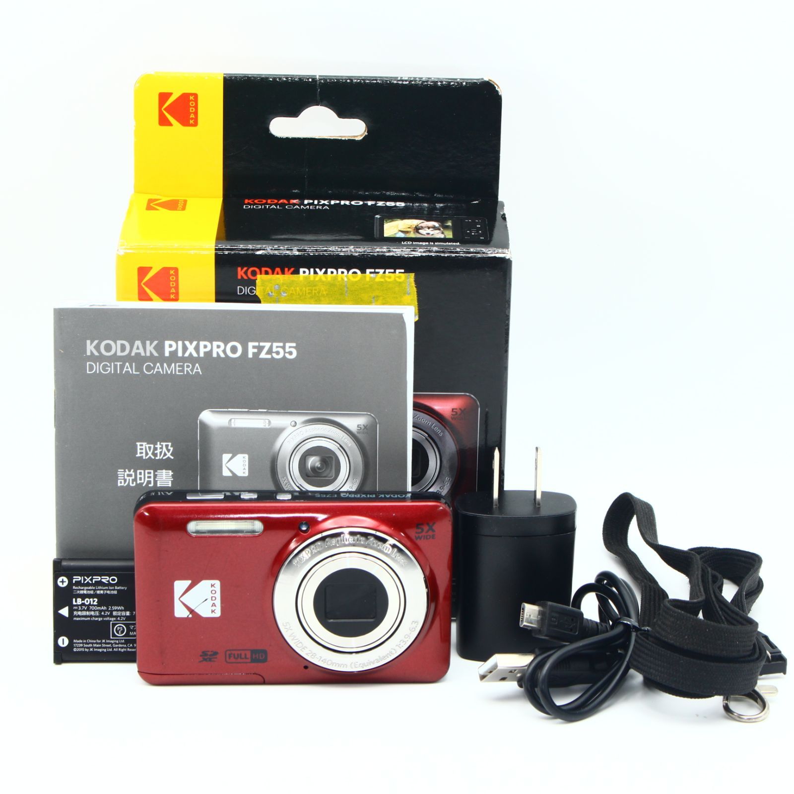 KODAK (コダック) PIXPRO FZ55 レッド FZ55-RD - メルカリ