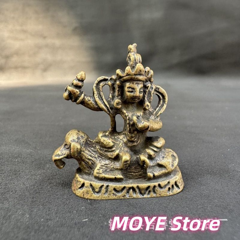 チベット式 イエロー ネパール 人物 仏像 室内 茶道 工芸品 置物 ミニ