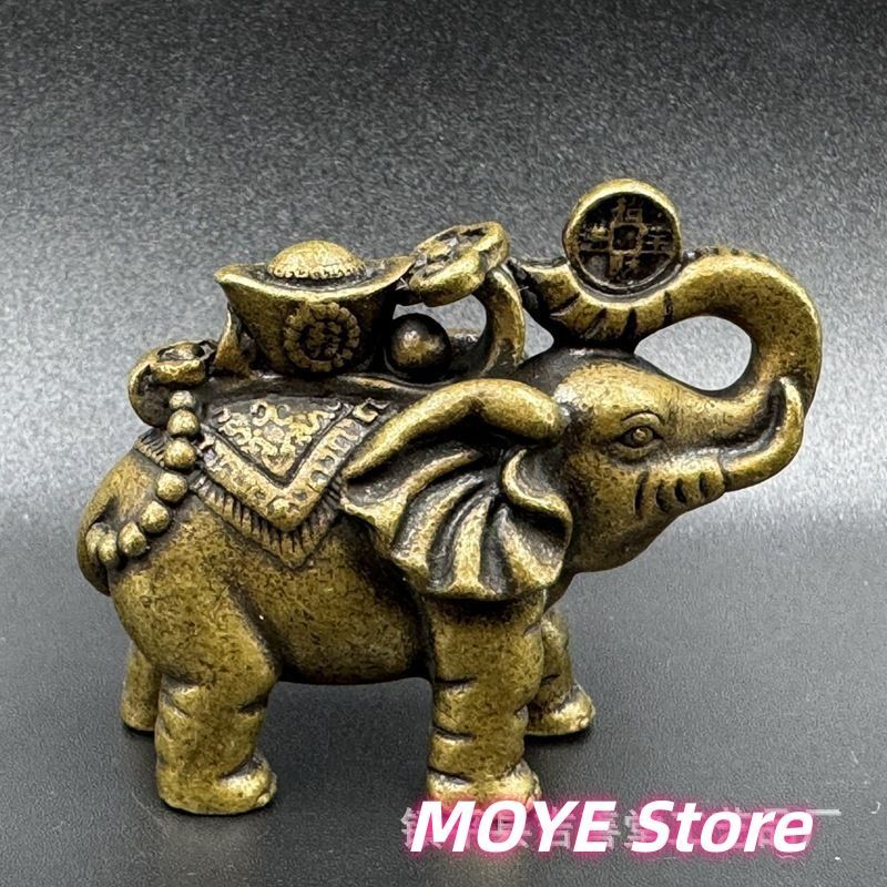 元宝如意 象 象 福象 ミニ 可愛い象 古面装飾 工芸品zw0304 - メルカリ