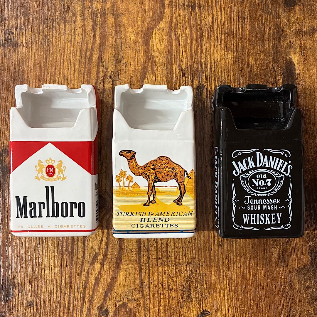灰皿】タバコ型灰皿 Marlboro Camel Jack Daniels セラミック