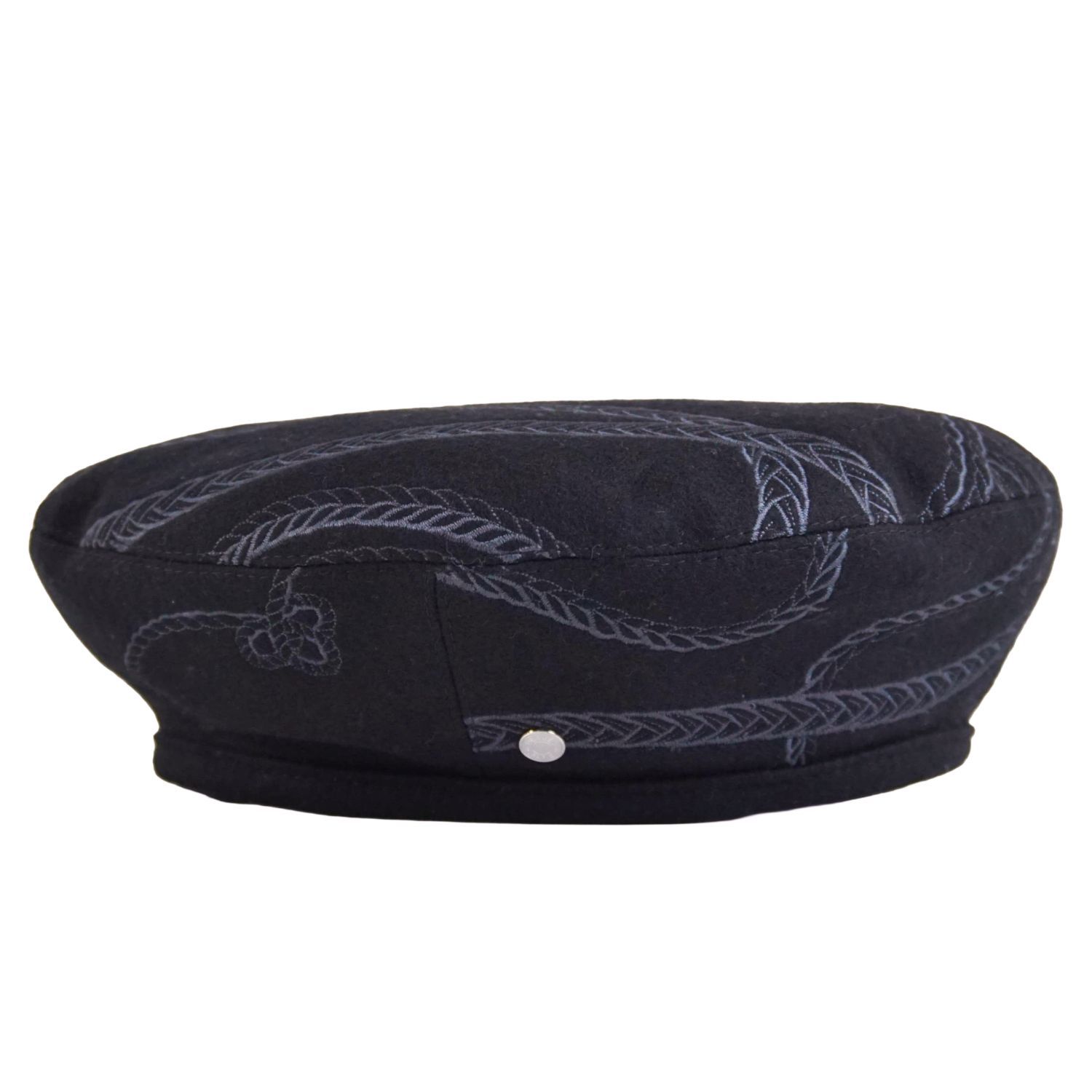 極美品 エルメス HERMES サントノーレ アン フィネス ベレー帽 総柄 刺