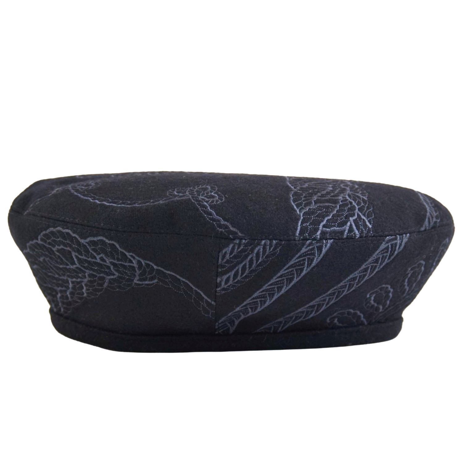 極美品 エルメス HERMES サントノーレ アン フィネス ベレー帽 総柄 刺