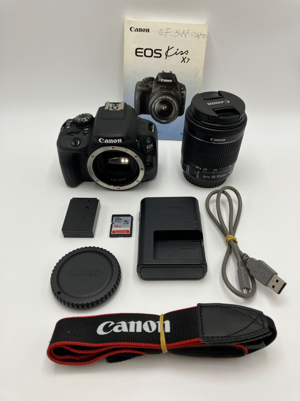 動作確認済】Canon EOS Kiss X7 EF-S 18-55mm IS STM 標準ズームレンズ