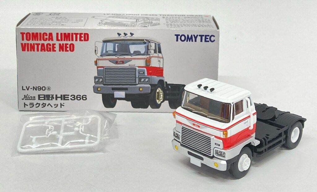 トミーテック TOMICA LIMITED VINTAGE NEO 日野HE366 トラクタヘッド 白/赤 LV-N90a