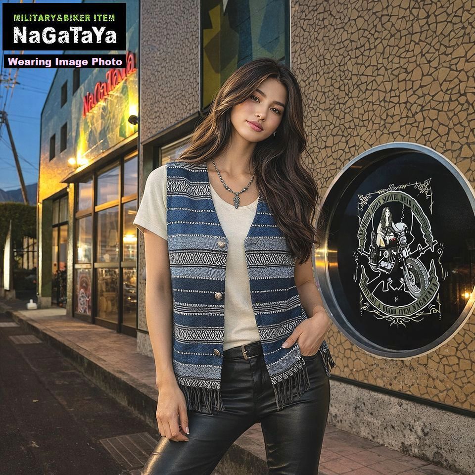 Vin&Age ヴィンアンドエイジ TYPE VRV4 ネイティブ フリンジ ベスト