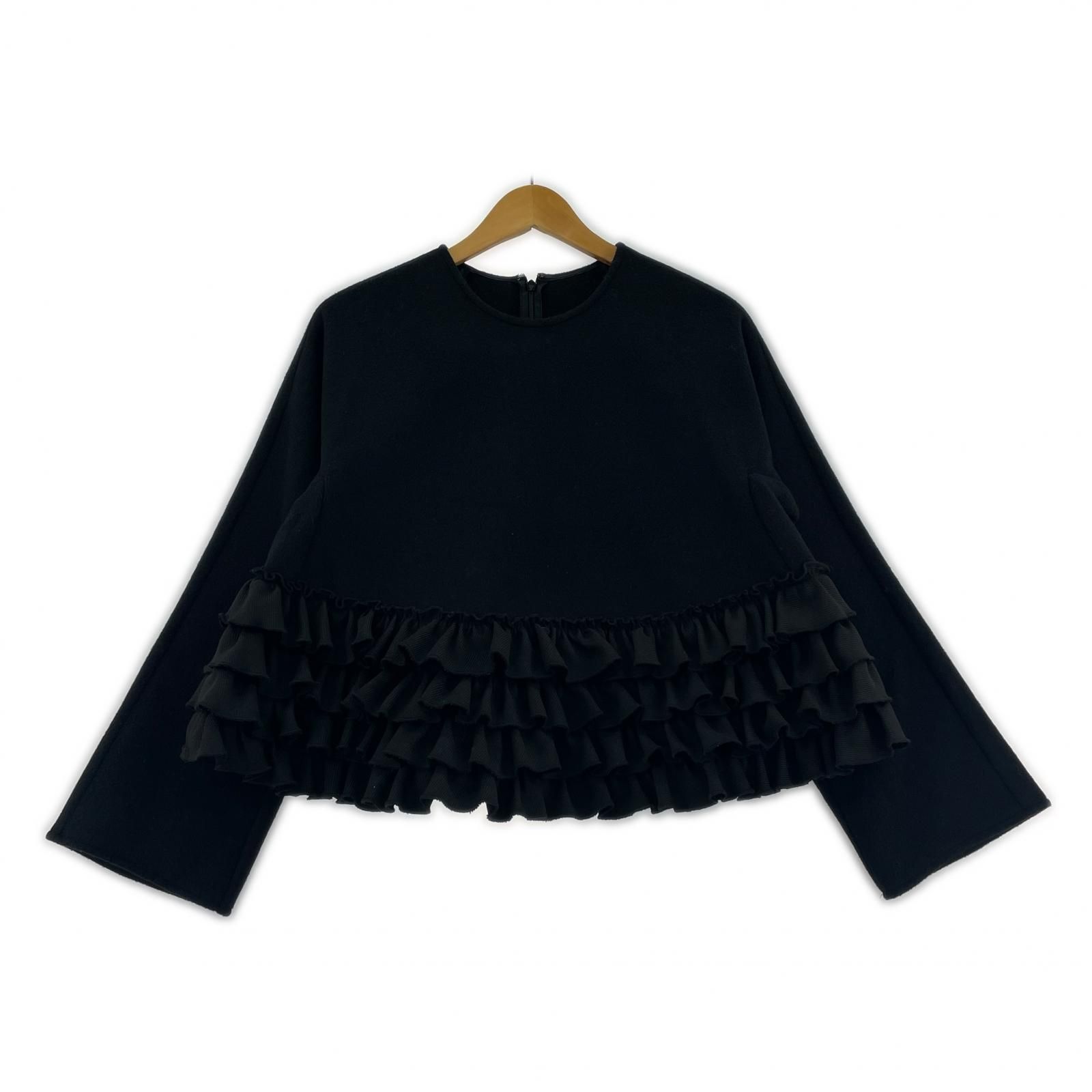 rosy monster ロージーモンスター フリルカットソー sizeF/ブラック