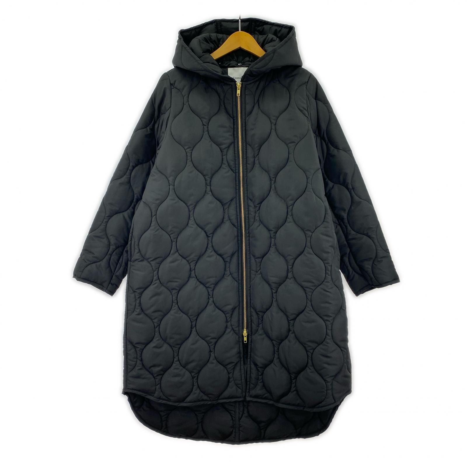 Emma Taylor エマテイラー 2-Way フード付き ノーカラー キルティング