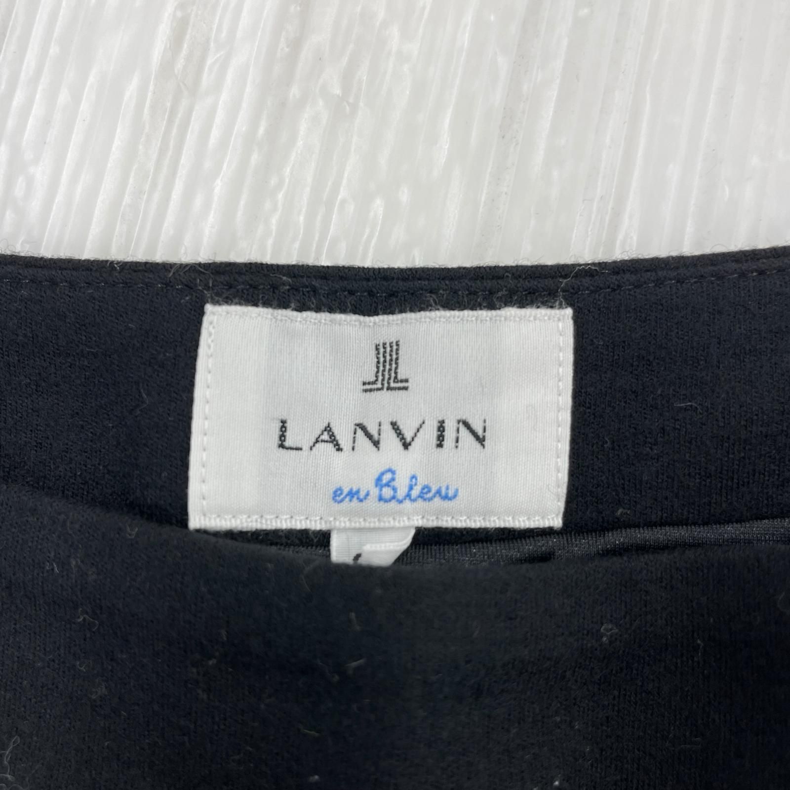 LANVIN en bleu ランバン ウールスカート size38/ブラック - メルカリ