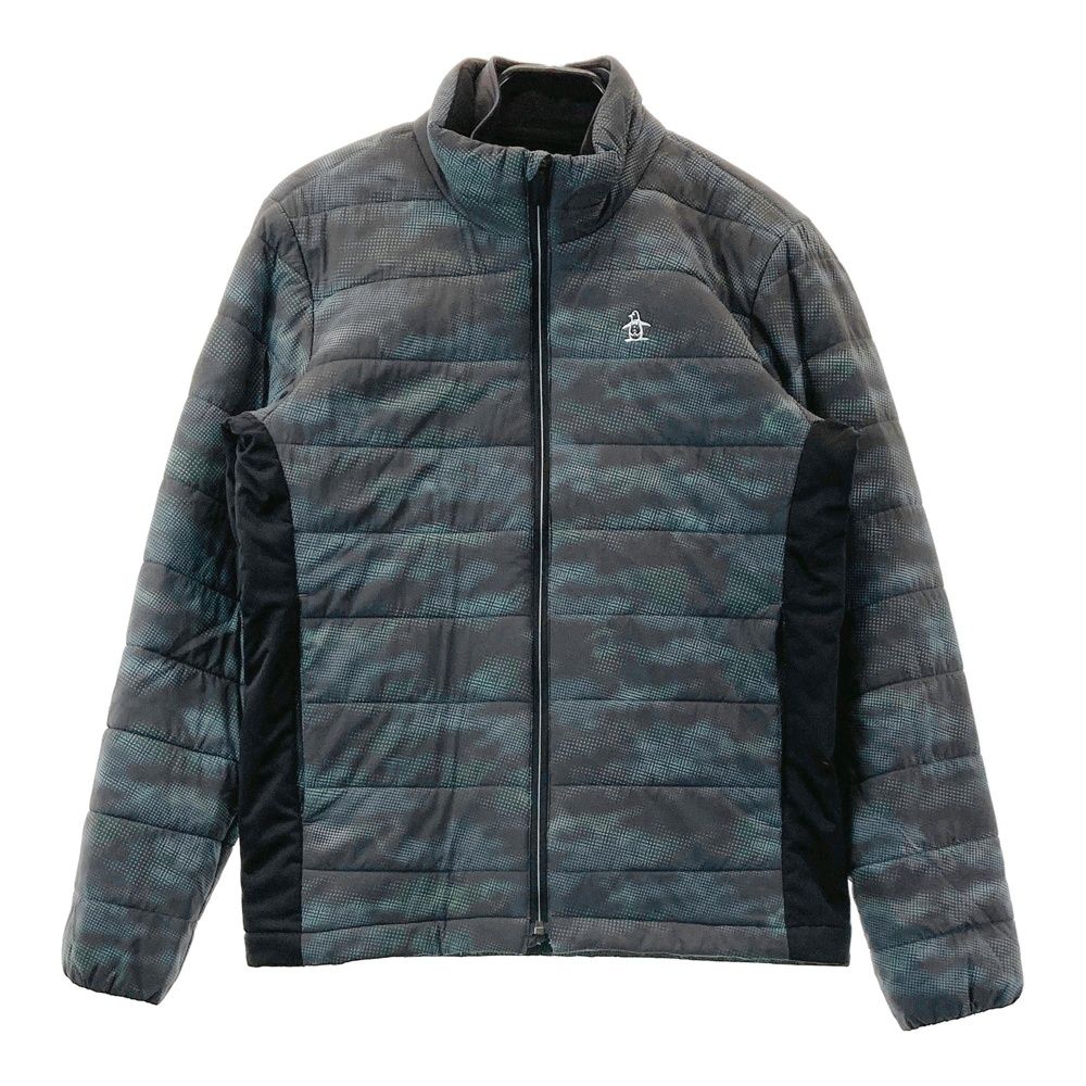 サイズ：L MUNSING WEAR マンシングウェア MGMOJK07W ベスト付 中綿 ジップジャケット 総柄 グレー系 [240101642801] ゴルフウェア メンズ ストスト