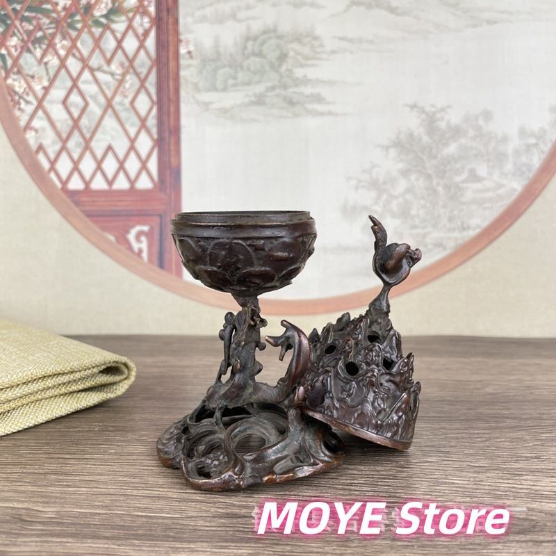 古銅 小天洗 置物 天 骨董品 茶道具 文房具 置物zw0304 - メルカリ