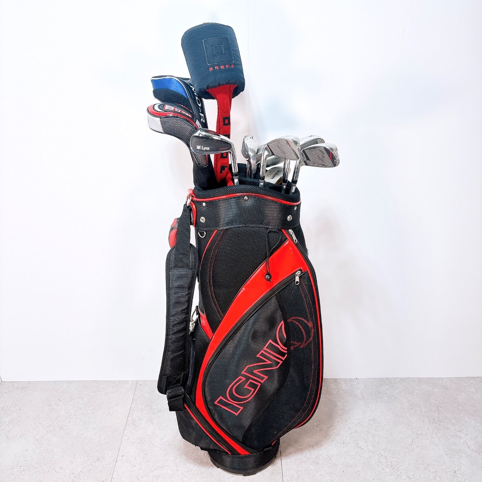 IGNIO ゴルフクラブセット キャディバッグ付 メンズ ゴルフセット
