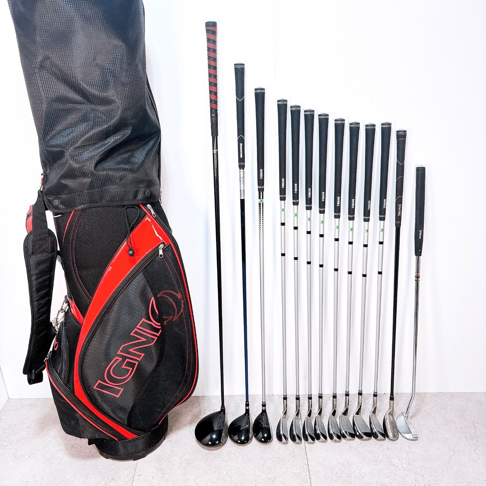 IGNIO ゴルフクラブセット キャディバッグ付 メンズ ゴルフセット