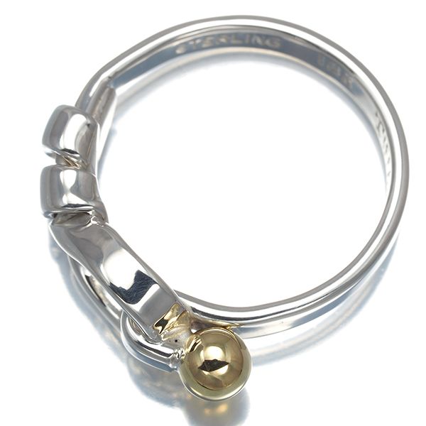 ティファニー リング フック&アイ 9号 シルバー 925/K18YG #187319