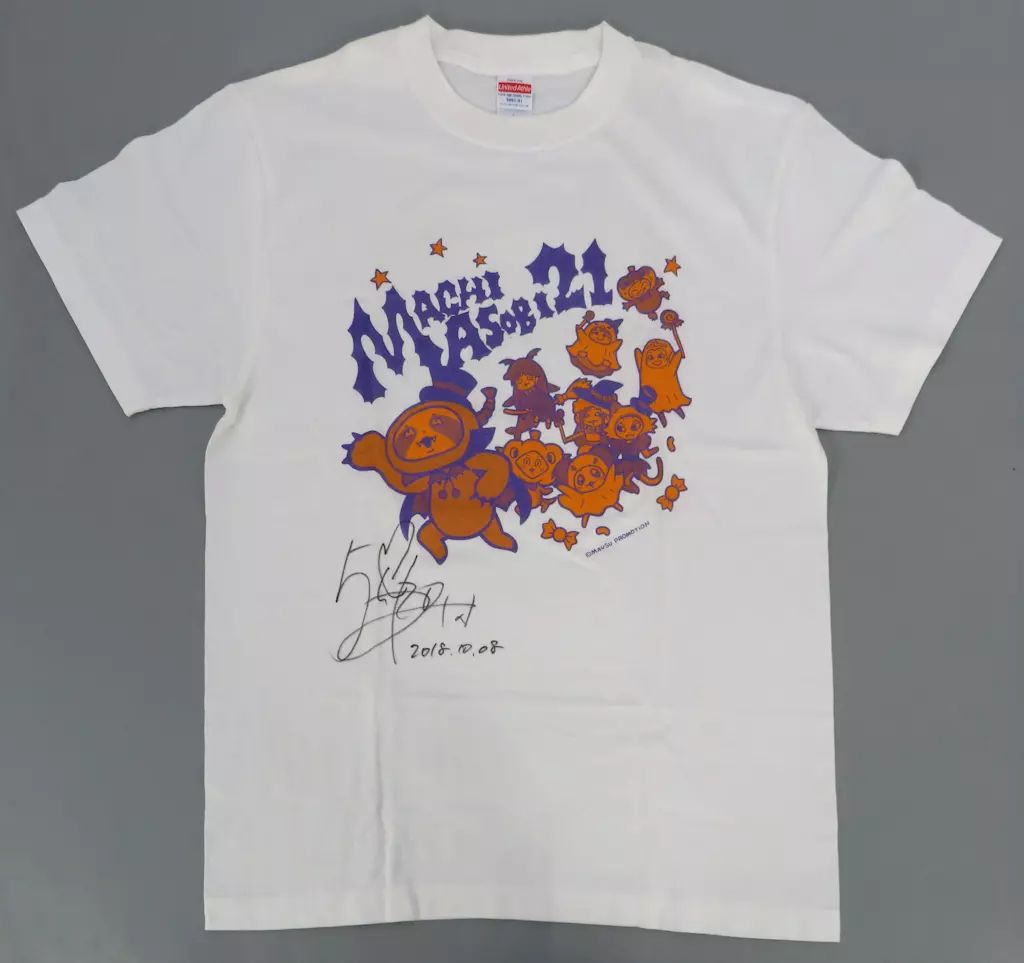 中古】Tシャツ 五十嵐裕美 直筆サイン入りTシャツ ホワイト Lサイズ