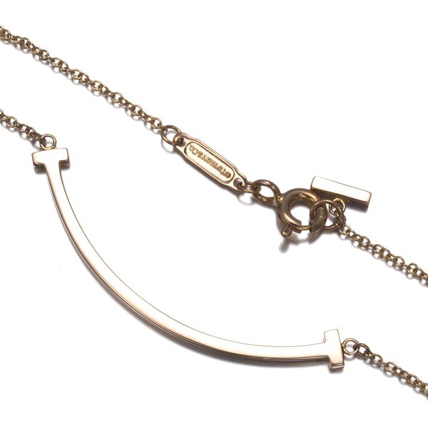 ティファニー ネックレス Tスマイル スモール K18PG #186293 - メルカリ