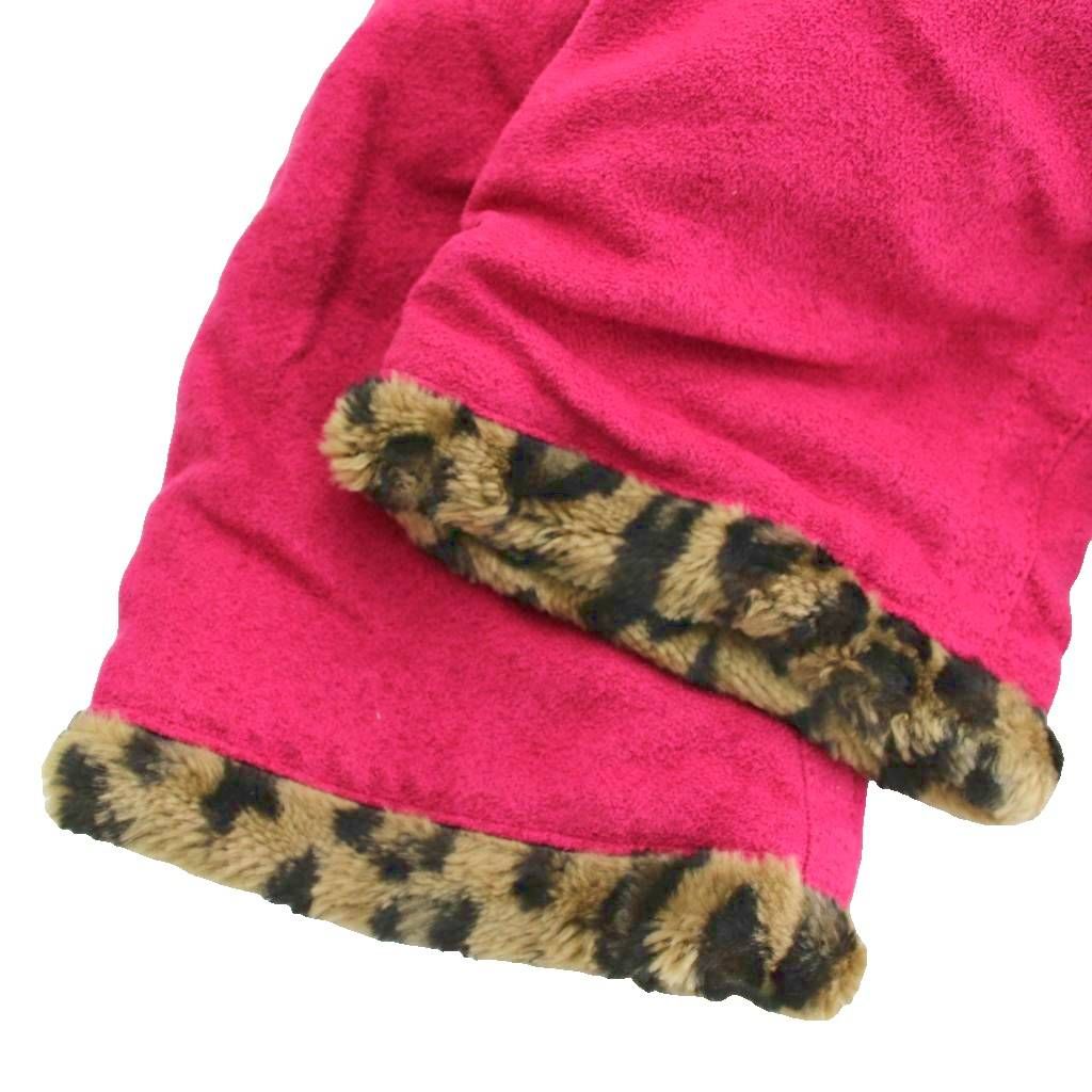 イタリヤ 伊太利屋 コート フリー ピンク 裏地レオパード柄 ショール