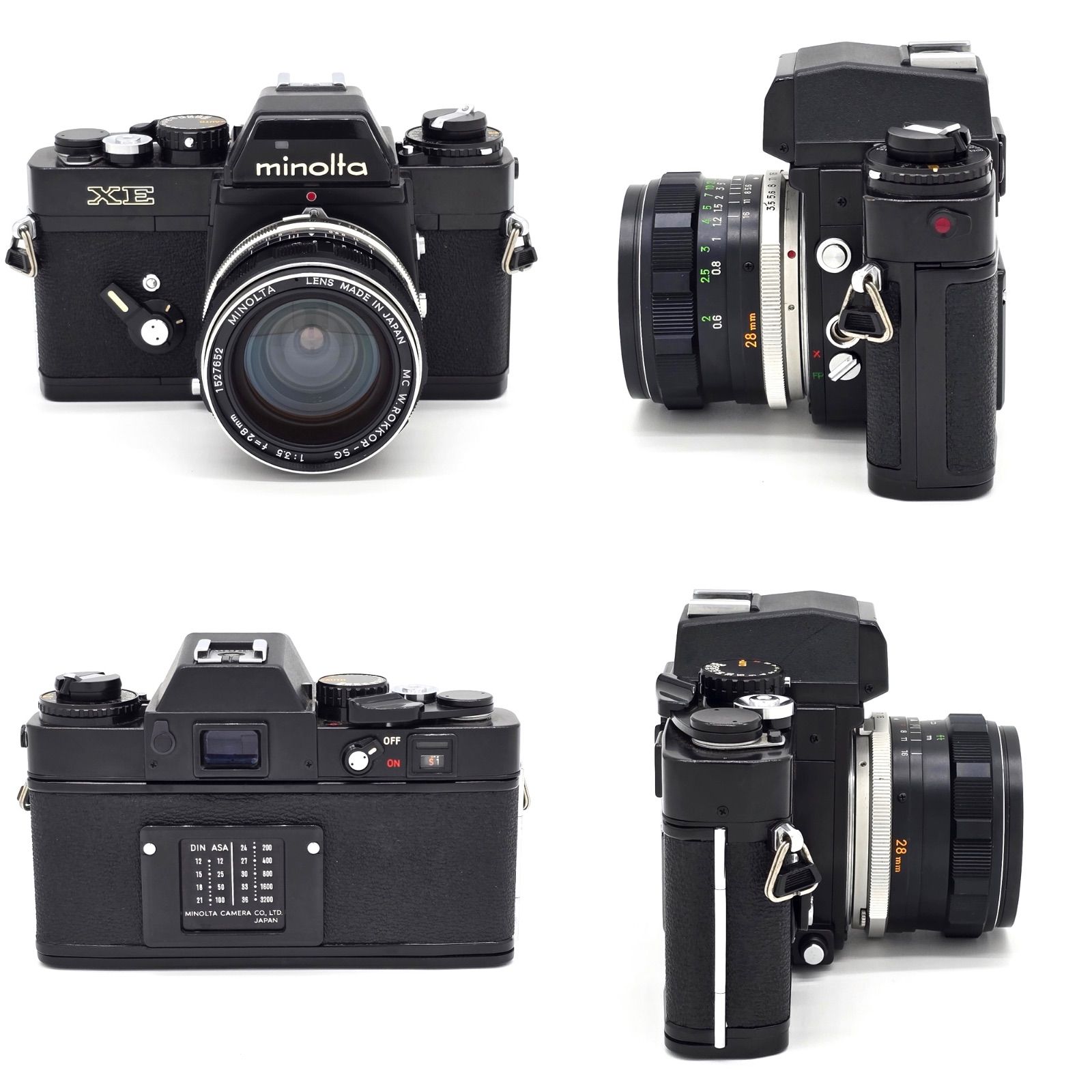 MINOLTA ミノルタ XE 一眼レフ フィルムカメラ MC W.ROKKOR-SG F3.5 28