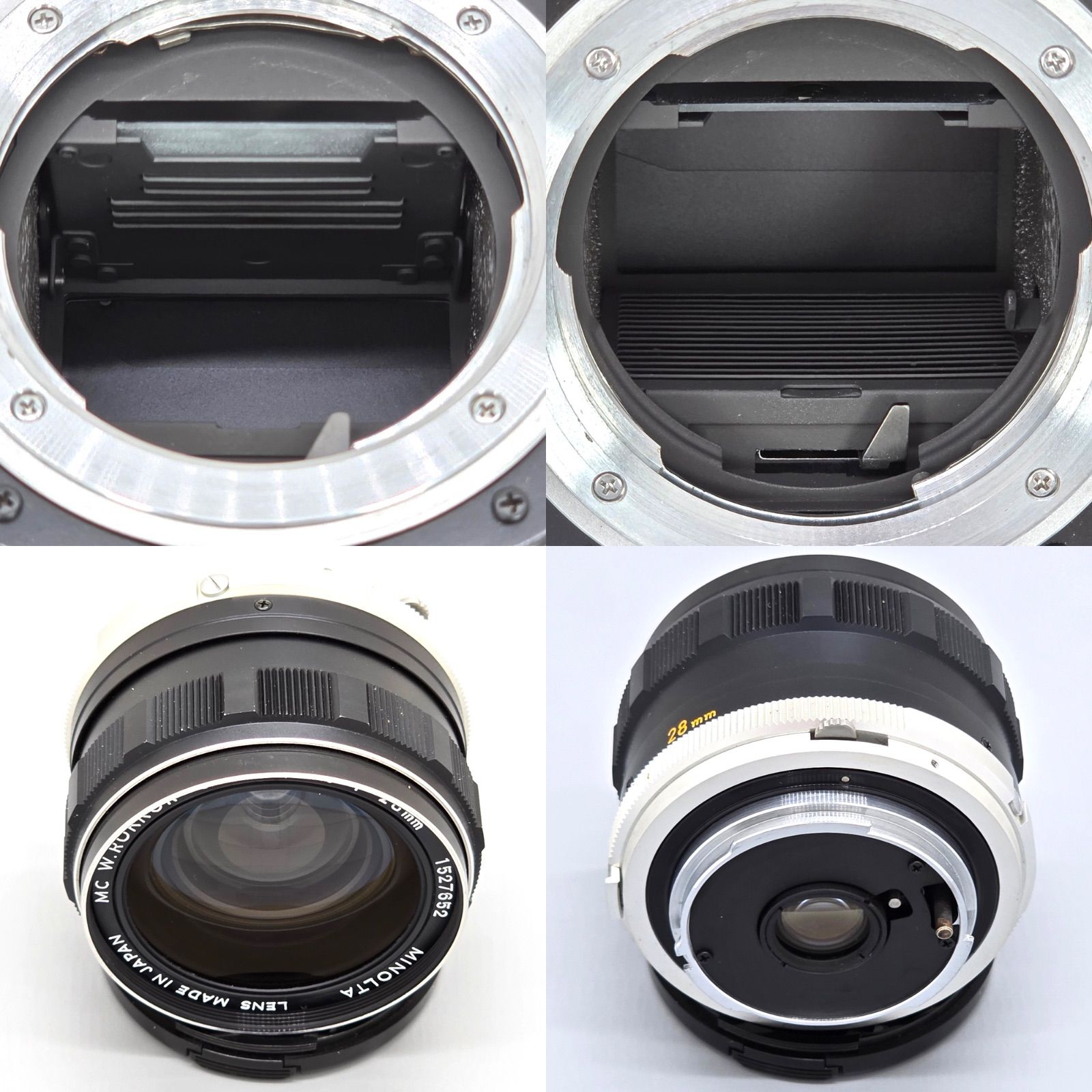 MINOLTA ミノルタ XE 一眼レフ フィルムカメラ MC W.ROKKOR-SG F3.5 28