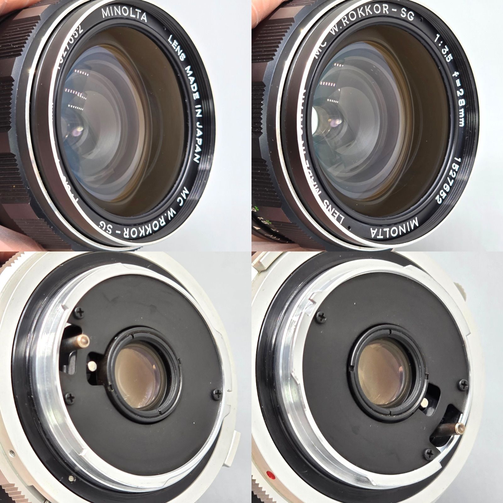 MINOLTA ミノルタ XE 一眼レフ フィルムカメラ MC W.ROKKOR-SG F3.5 28