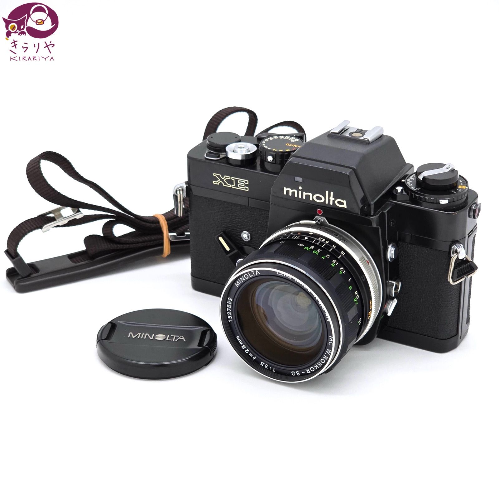 MINOLTA ミノルタ XE 一眼レフ フィルムカメラ MC W.ROKKOR-SG F3.5 28