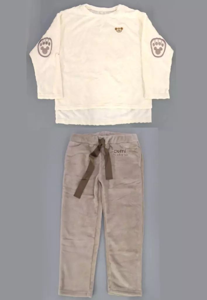 中古】衣料雑貨 ダッフィー ルームウェア(上下セット) ホワイト