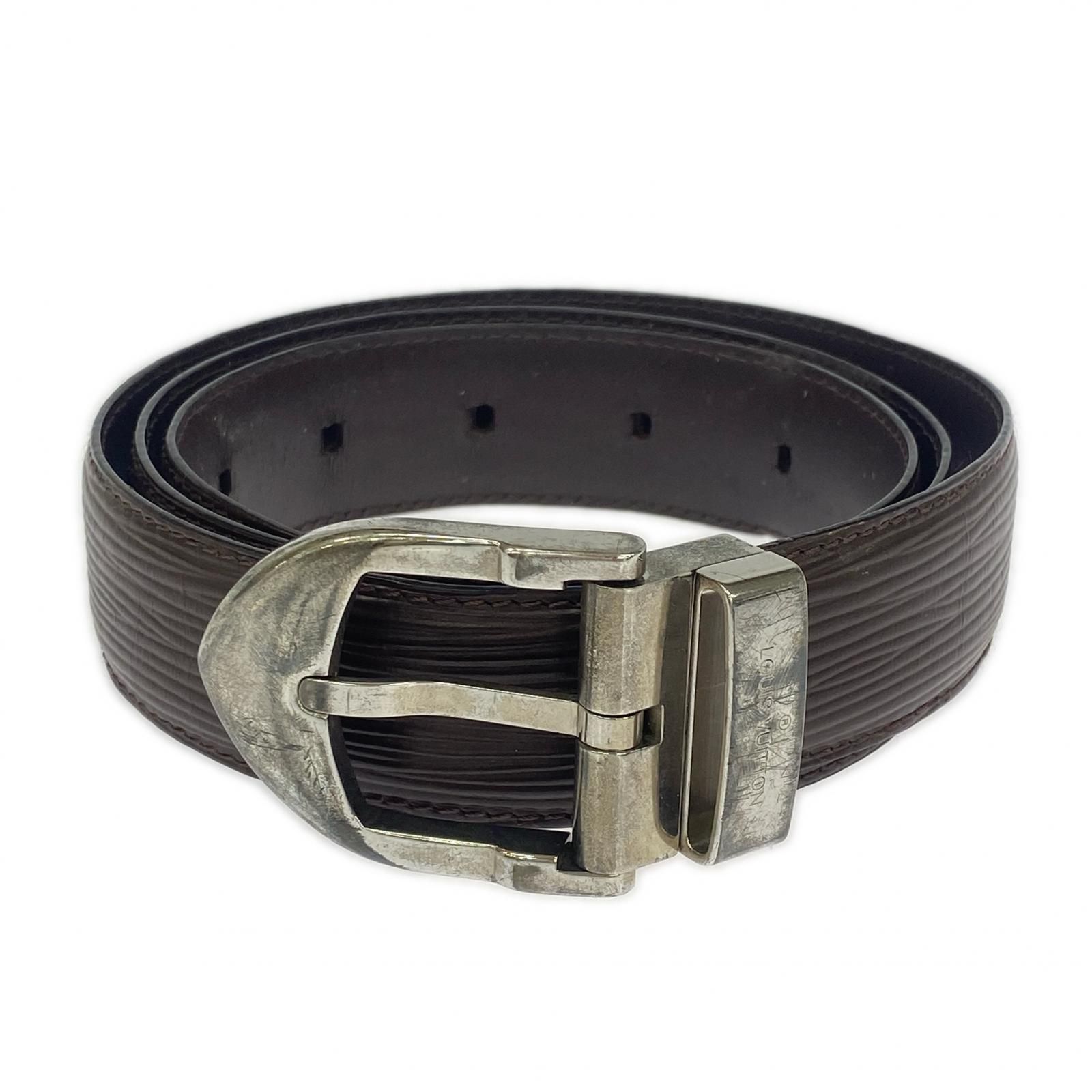 LOUIS VUITTON ルイヴィトンベルト size90/36/ブラウン - メルカリ