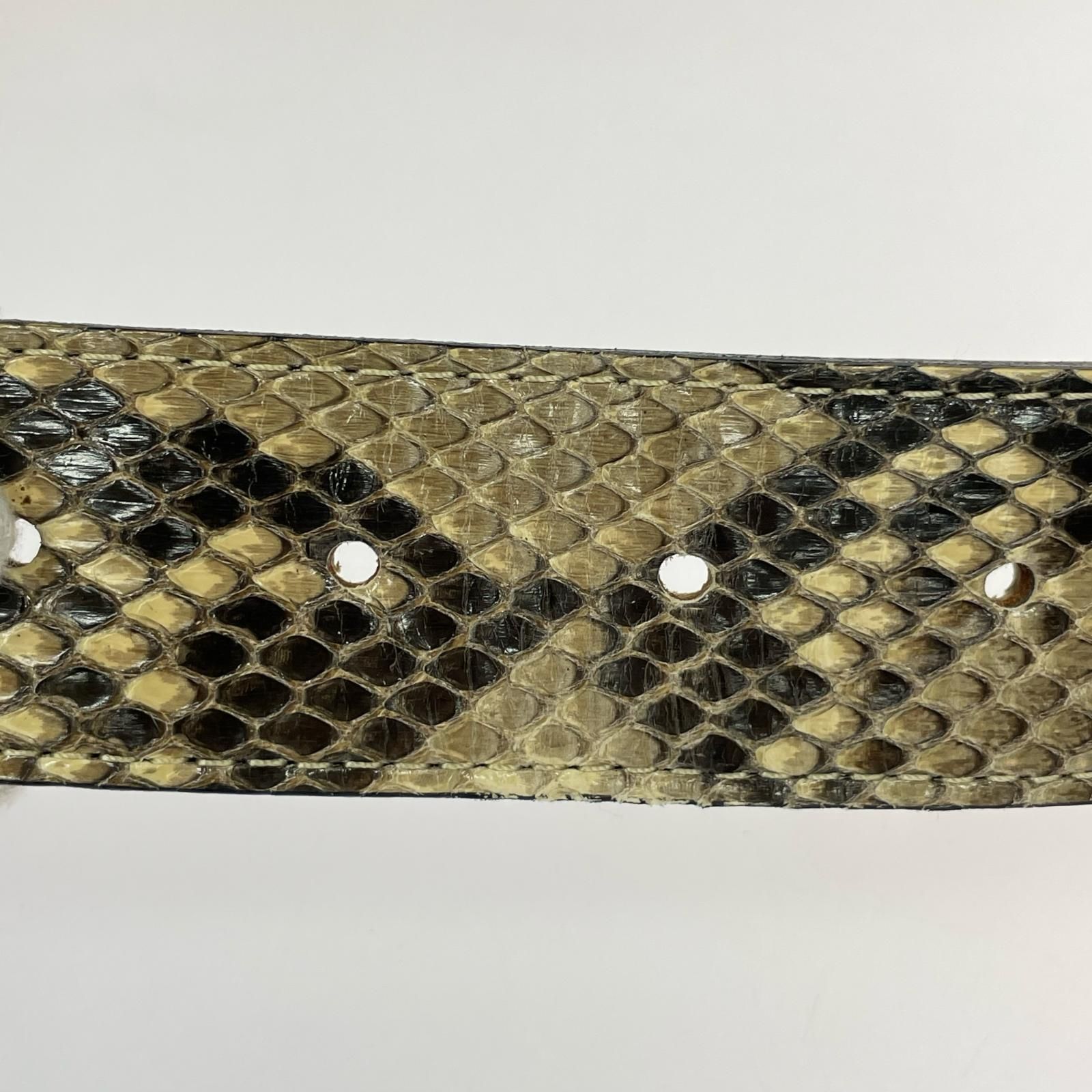 WACKO MARIA ワコマリア パイソン柄ベルト size32/ブラウン系 - メルカリ