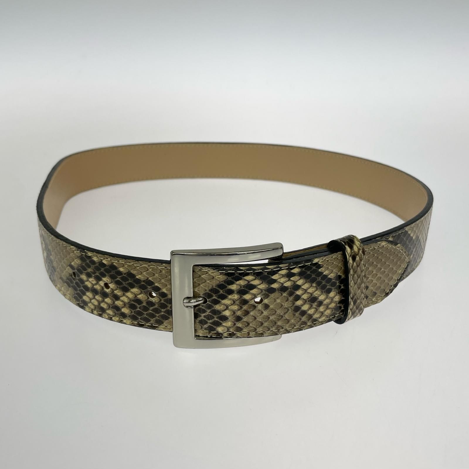 WACKO MARIA ワコマリア パイソン柄ベルト size32/ブラウン系 - メルカリ