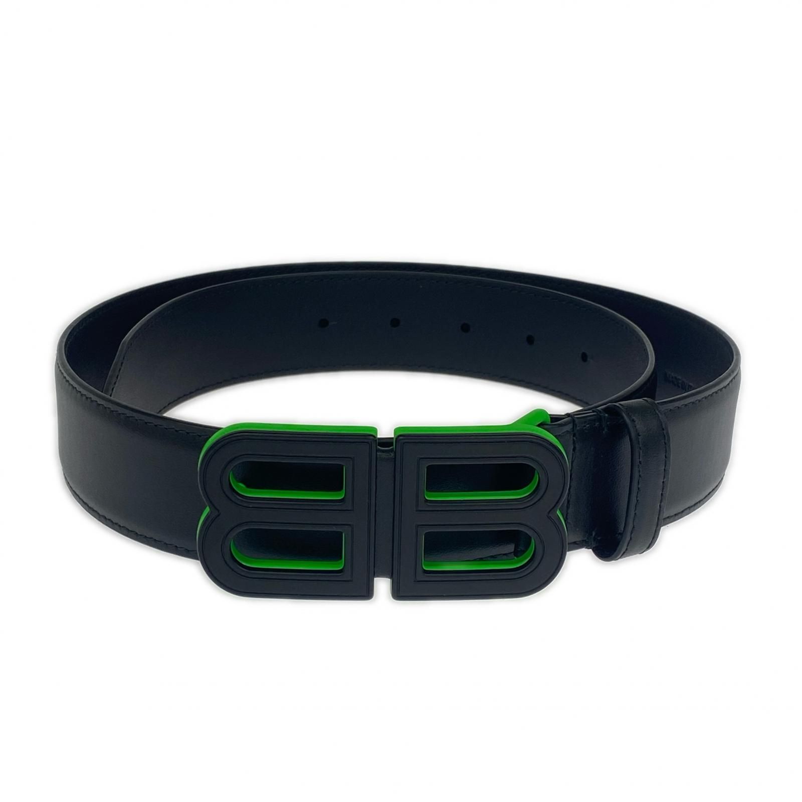 BALENCIAGA バレンシアガ BBロゴベルト/ブラック - メルカリ