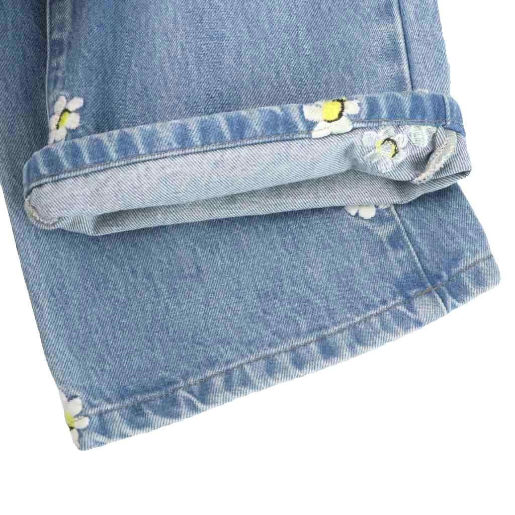 ミュウミュウ miumiu ジーンズ デニムパンツ ブーツカット 刺繍