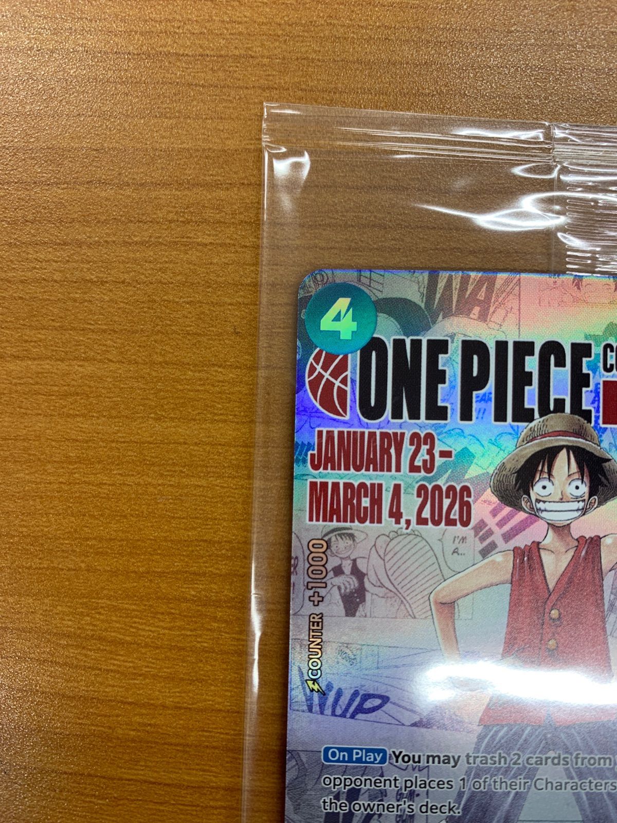 未開封 モンキー・D・ルフィ P プロモ P-055 カレッジ